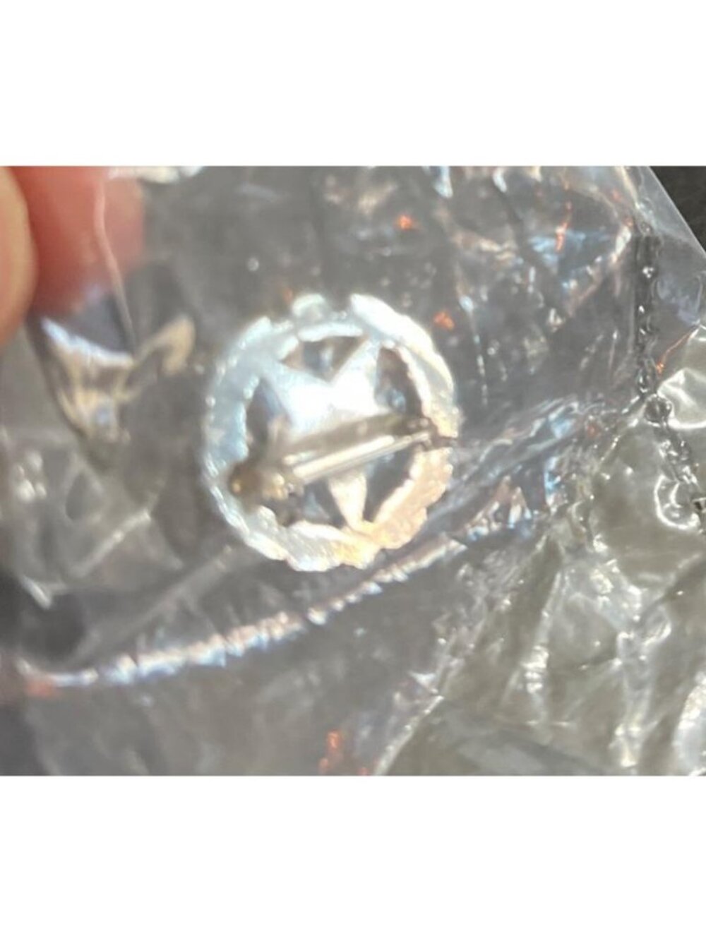NOS Vtg Order of the Eastern Star 25 Year Member Pin  Silver Tone Masonic - Picture 3 of 4